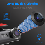 Dashcam 4K Dual Frontal y Trasera