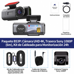 Dashcam 4K Dual Frontal y Trasera