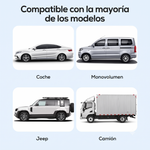 Ventilador trasero para coche | Con o sin batería | USB-C