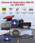 Dashcam 4K Dual Frontal y Trasera