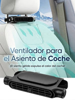 Ventilador trasero para coche | Con o sin batería | USB-C